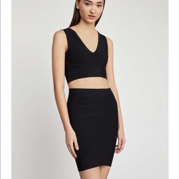 BCBG Max Azria Simone Bandage Skirt - black - Picture 1 of 10